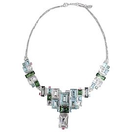Collana Geometrica Swarovski Reload in Rodio Multicolore