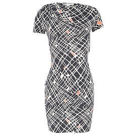 Abito Mini Oda Stampato in Seta Multicolore di Diane Von Furstenberg