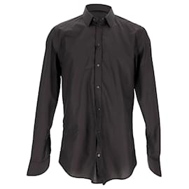 Camicia con bottoni Dolce & Gabbana in cotone nero