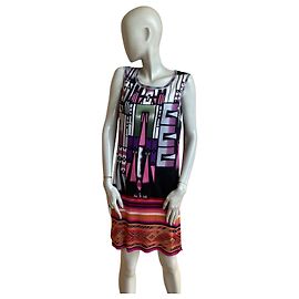 Autre Marque Abito grafico multicolore CUSTO BARCELONA | Motivi artistici | Taglio dritto | Taglia S