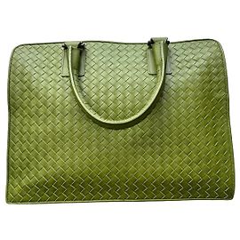 Valigetta Bottega Veneta Intrecciato Pelle Verde