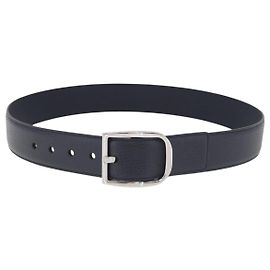 Cintura GUCCI in pelle 39,4" Outlet Blu Navy Argento 449716 Auth BA11347V