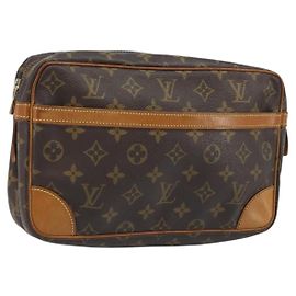LOUIS VUITTON Pochette Compiegne 28 M51845 LV Auth hk3552