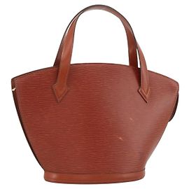 LOUIS VUITTON Epi Saint Jacques Handtasche Braun M52263 LV Auth ep13637