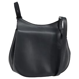 Céline Borsa a Spalla CELINE in Pelle Nera Argento Autentica bs33732