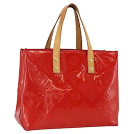 LOUIS VUITTON Monogram Vernis Reade PM Bolso de Mano Rojo M91088 LV Auth BA11260 - Louis Vuitton