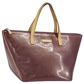 LOUIS VUITTON Monogram Vernis Bellevue PM Borsa a Mano Viola M93584 LV Auth BA10952