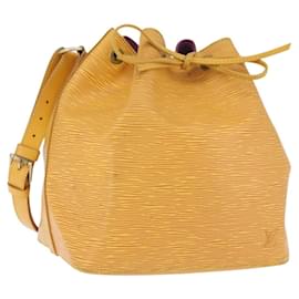 LOUIS VUITTON Borsa a Spalla Petit Noé Epi Gialla M44109 LV Auth ka2883