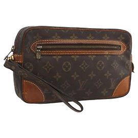 LOUIS VUITTON Clutch Marly Dragonne GM Monogram M51825 LV Auth ka2970