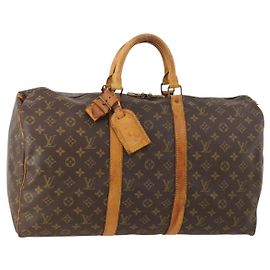 LOUIS VUITTON Borsa Boston Monogram Keepall 50 M41426 LV Auth 172759
