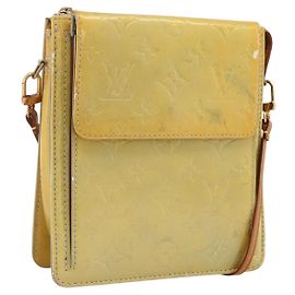LOUIS VUITTON Monogram Vernis Motto Accessory Pouch Gris M91030 LV Auth LNZ565
