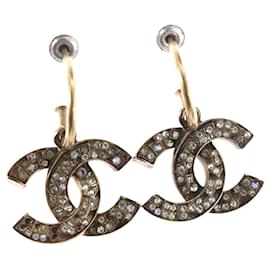 CHANEL Pierce Ohrringe aus Silber CC Auth bs33640 - Chanel