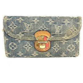 Lange Geldbörse aus Monogram-Denim von Louis Vuitton