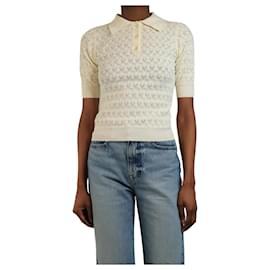 G. Kero Creme offenes Strickpullover - Größe M