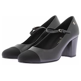 Décolleté Mary Jane Chanel in pelle nera
