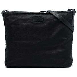 Crossbody em nylon GG preto da Gucci