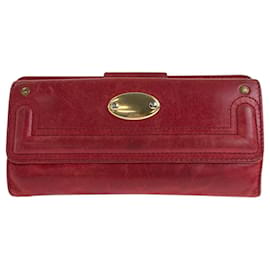 Chloé Portafoglio lungo in pelle rossa Chloe