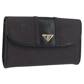 SAINT LAURENT Pochette in PVC Viola Oro Auth 174001