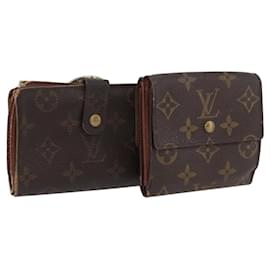Portafoglio Monogramma LOUIS VUITTON 2 Set LV Auth BA11350