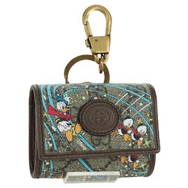 GUCCI GUCCI x Disney Charm Donald PVC Beige Oro 647930 Auth 167084SM