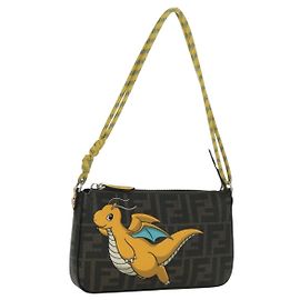Borsa FENDI in tela Zucca Dragonfly FENDI x FRGMT x POKMON Nera Auth 167090SM
