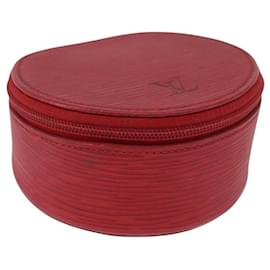 LOUIS VUITTON Epi Ecrin Bijoux 10 Scatola per Gioielli Rossa M48217 LV Auth LNZ467 - Louis Vuitton
