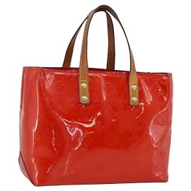 LOUIS VUITTON Borsa a Mano Monogram Vernis Reade PM Rossa M91088 LV Auth BA11201