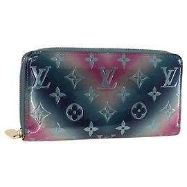 LANGER ZIPPY-GELDBEUTEL VERNIS LOUIS VUITTON Multicolor M90520 LV Auth ARZ549M