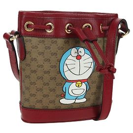 GUCCI Micro GG Supreme Fujiko-Pro Tasche PVC Beige Gold 647801 Auth LNZ989SAM