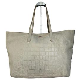 Bolsa tote de couro com estampa de crocodilo vintage Emilio Pucci