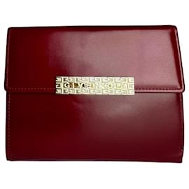 Vintage Givenchy Patent Leather Wallet Red