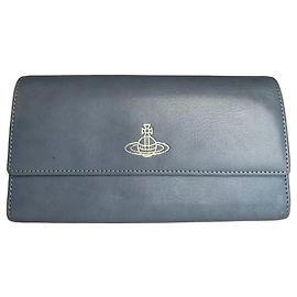Vintage Vivienne Westwood Lederbörse Blau