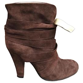 Botines Marc Jacobs de ante marrón