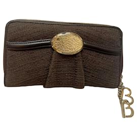 Portafoglio Lancel Brigitte Bardot Compagno in Pelle di Agnello Marrone Scuro