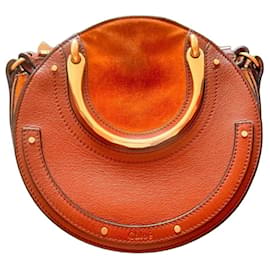 Chloé Chloe Nile Schultertasche aus braunem Leder