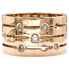 Dinh Van Ring, 'Pulse', Roségold und Diamanten.