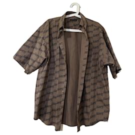 Camicia a Maniche Corte Balenciaga BB Monogram