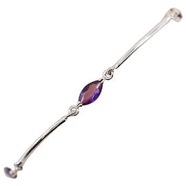 Autre Marque Bracciale in Ametista Argento 5P