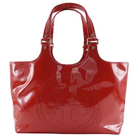 Tory Burch 2-Wege Tote Bag aus lackiertem Leder mit gestanztem Logo