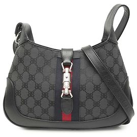 Balenciaga Preto Gucci O Projeto Hacker Pequeno BB Lona Web Jackie 1961 Crossbody