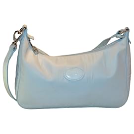 Borsa Longchamp in tela turchese