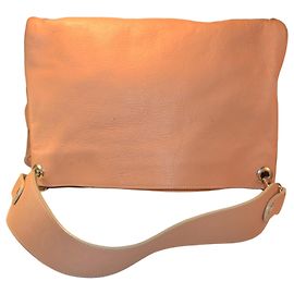 Borsa a mano Azzaro in pelle marrone