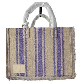 Borsa tote in tela tweed beige blu viola Sandro
Modello Grande
