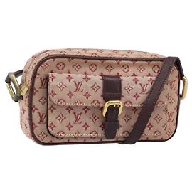 LOUIS VUITTON Bolsa de Ombro Monogram Mini Juliet MM Vermelha M92219 LV Auth BA10930