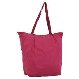 Borsa Tote Miu Miu in Nylon Rosa Oro Auth hk3540