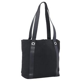 Bulgari Borsa Tote BVLGARI in tela nera e argento autentica hk3529