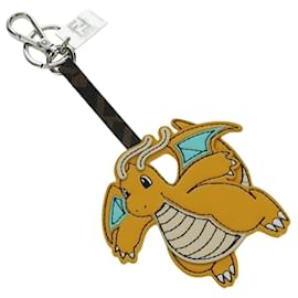 FENDI FENDI x FRGMT x POKMON Dragonite Charm Leather Yellow Auth 167076SM - Fendi