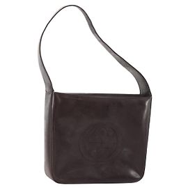 Borsa a Spalla GUCCI Pelle Verniciata Marrone 000 1013 0506 Auth 171641