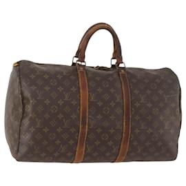 LOUIS VUITTON Monogram Keepall 50 Boston Tasche M41426 Auth LV 169886