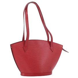 LOUIS VUITTON Epi Saint Jacques Griffe Lange Handtasche Rot M52337 Auth LNZ996